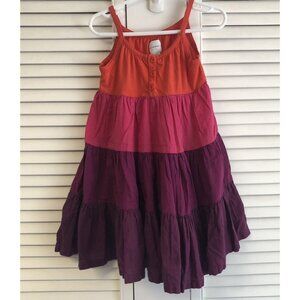Baby Gap Size 4 Colorblock Tiered Twirl Summer Dress
